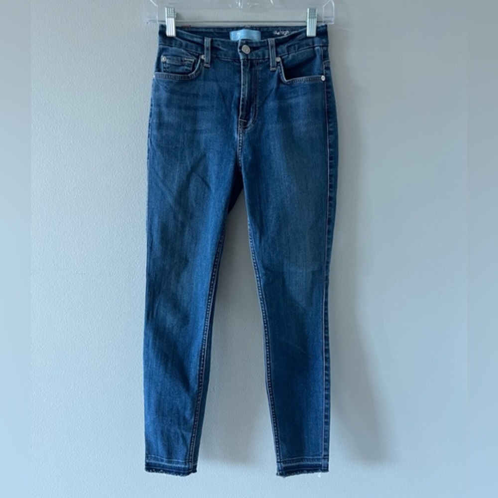 7 For All Mankind The High Waiat Ankle Skinny